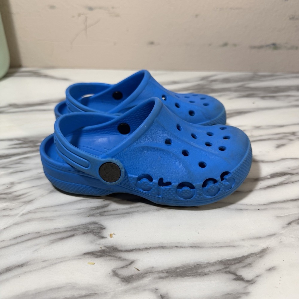 Crocs Boys Toddler Kids SZ 10C Slip On Shoes Sandals Baya